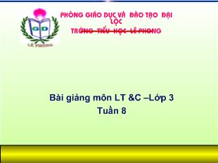 Bài giảng Tiếng Việt- Mở rộng vốn từ: cộng đồng ôn tập câu ai làm gì ?