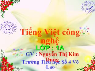 Bài giảng Tiếng Việt : oang, oac