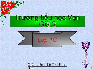 Bài giảng Tiếng Việt: ôt- Ơt