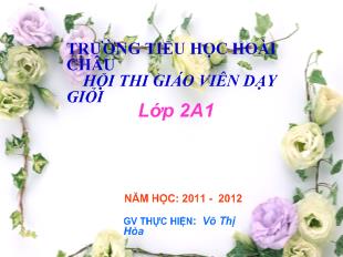 Bài giảng Toán Bài: luyện tập