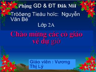 Bài giảng Toán- Bảng nhân 5