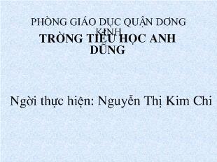 Bài giảng Toán: Điểm. đoạn thẳng