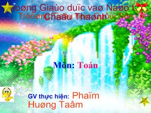 Bài giảng Toán: Phép trừ dạng 17-3