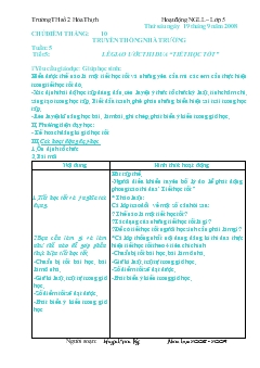 Giáo án Hoạt động ngoài giờ lên lớp tuần 5