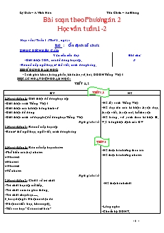 Giáo án Học vần lớp 1 tuần 1-2