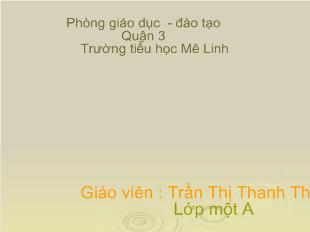 Giáo án học vần: on, an