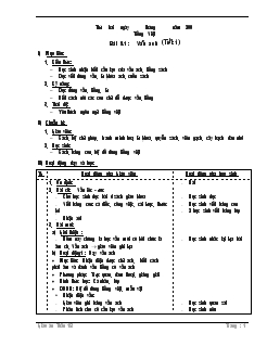 Giáo án lớp 1 tuần 18