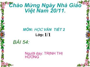 Bài giảng Học vần Bài 54: ung-Ưng_ Trịnh Thị Hương