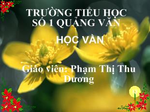 Bài giảng Học vần: en, ên_ Phạm Thị Thu Dương