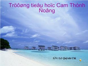 Bài giảng Tập đọc: Cái Bống_ Lê Quỳnh Chi