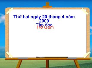 Bài giảng Tập đọc- Hồ Gươm