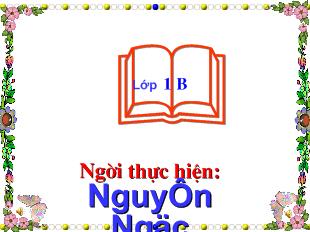 Bài giảng Tập đọc: Kể cho bé nghe