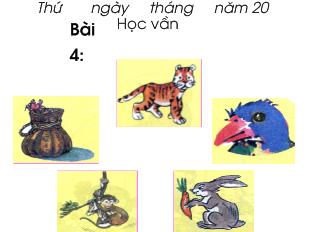 Bài giảng Tiếng việt Bài 4: dấu hỏi, dấu nặng