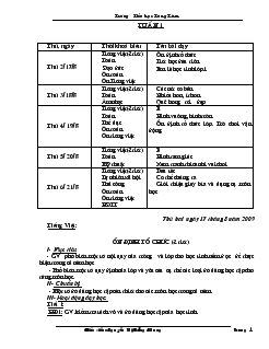 Giáo án lớp 1 năm học 2009- 2010 tuần 1- tuần 5