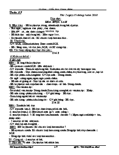 Giáo án lớp 1 năm học 2009- 2010 tuần 27 ( GV: Vũ Thị Hoa Mai)