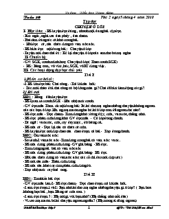 Giáo án lớp 1 năm học 2009- 2010 tuần 30 ( GV: Vũ Thị Hoa Mai)