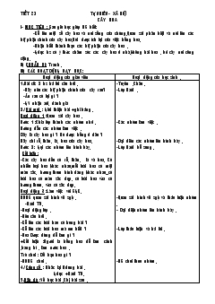 Giáo án Tự nhiên xã hội tiết 23- 30