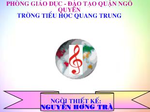 Bài giảng Âm nhạc học hát bài lý cây xanh dân ca nam bộ