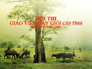 Bài giảng Âm nhạc Học hát bài: Quả Nhạc và lời: Xanh Xanh