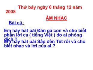 Bài giảng Âm nhạc nghe quốc ca kể chuyện âm nhạc