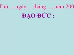 Bài giảng Đạo đức - Lễ phép với anh chị nhường nhịn em nhỏ (tiết 1)