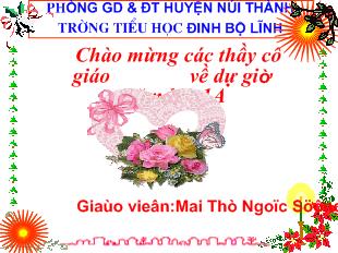 Bài giảng Học vần; Bài 68: Vần ăt – ât. ( tiết 1 )