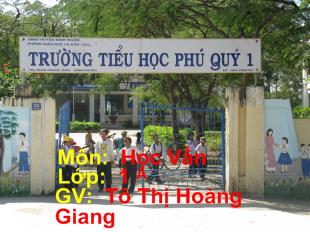 Bài giảng Học vần: uôi, ươi_ Tô Thị Hoàng Giang