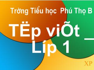 Bài giảng Tập viết: H