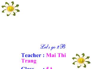 Bài giảng Tiếng Anh Unit 8: Let's learn lesson 1