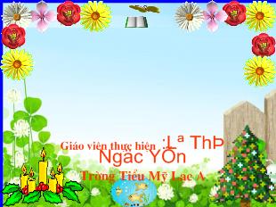 Bài giảng Tiếng Việt lớp 1 - Kể chuyện: Niềm vui bất ngờ