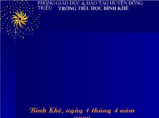 Bài giảng Tiếng Việt lớp 1 - Tập đọc Ai dậy sớm