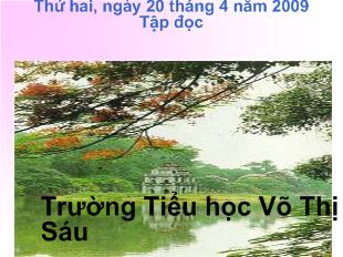 Bài giảng Tiếng Việt lớp 1 - Tập đọc Hồ Gươm