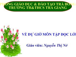 Bài giảng Tiếng Việt lớp 1 - Tập đọc: Ngôi nhà