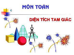 Bài giảng Tiết 80: diện tích hình tam giác