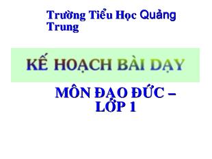 Đạo đức - Bài 13