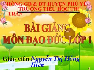 Đạo đức Em và các bạn (Tiết 1)