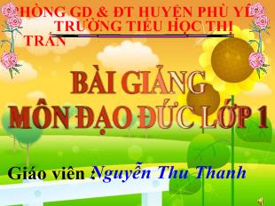 Đạo đức Em và các bạn (tiết 1)