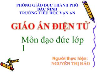 Đạo đức: Gia đình em (tiết 1)