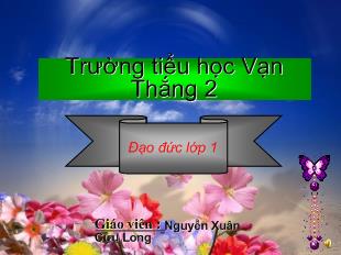 Đạo đức: Gọn gàng, sạch sẽ