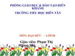 Đạo đức: Lễ phép với anh chị, nhường nhịn em nhỏ (tiết 2)