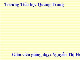 Đạo đức lớp 1: Lễ phép vâng lời thầy giáo, cô giáo