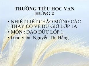 Đạo đức - Nghiêm trang khi chào cờ