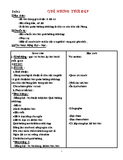 Giáo án âm nhạc lớp 1 tuần 1- tuần 33