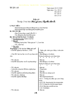 Giáo án Âm nhạc Trường TH Mường Lai tuần 15