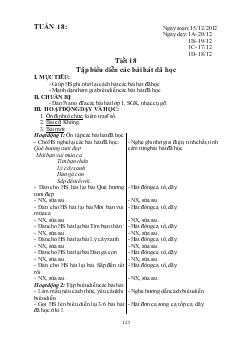 Giáo án Âm nhạc Trường TH Mường Lai tuần 18