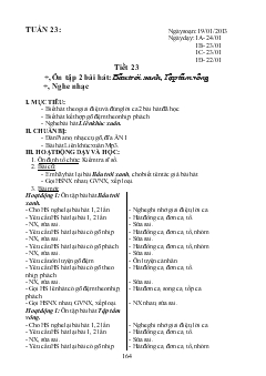 Giáo án Âm nhạc Trường TH Mường Lai tuần 23