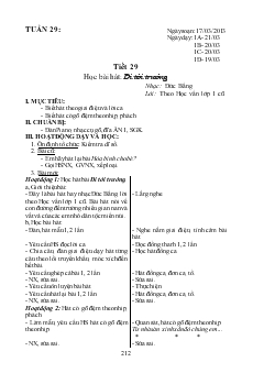 Giáo án Âm nhạc Trường TH Mường Lai tuần 29