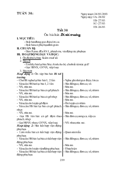 Giáo án Âm nhạc Trường TH Mường Lai tuần 30