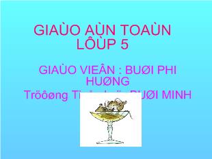 Giáo án toán lớp 5