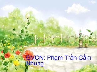 Tập làm văn - Bài: Cấu tạo bài văn miêu tả cây cối